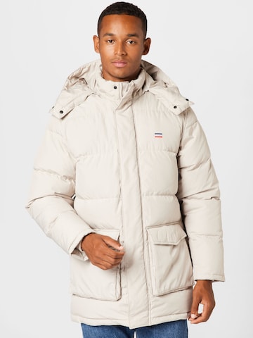 LEVI'S ® Winterjas 'Fillmore Mid Parka 2.0' in Beige: voorkant