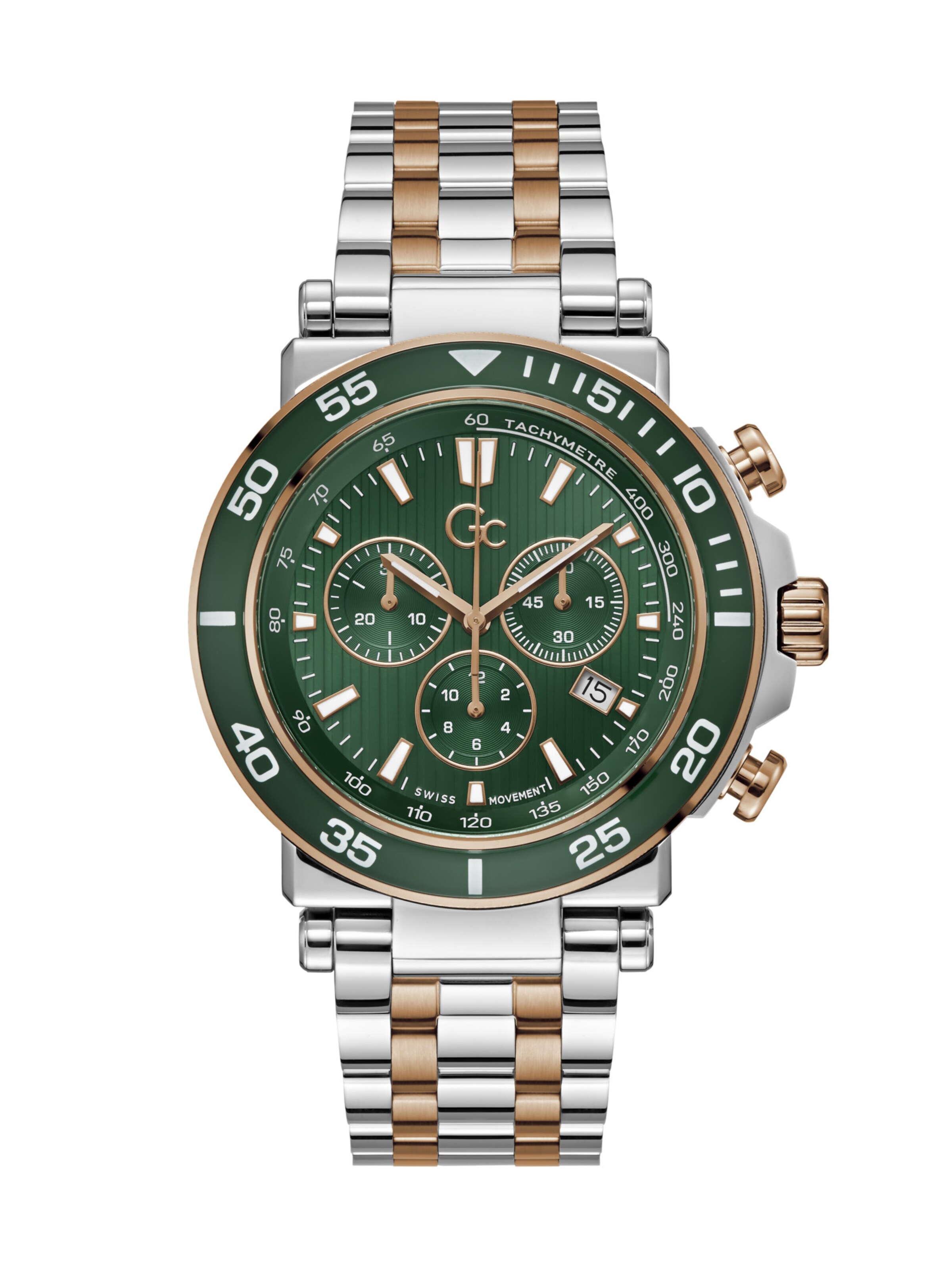 Gc Analog Watch 'One Sport' in Silver: front