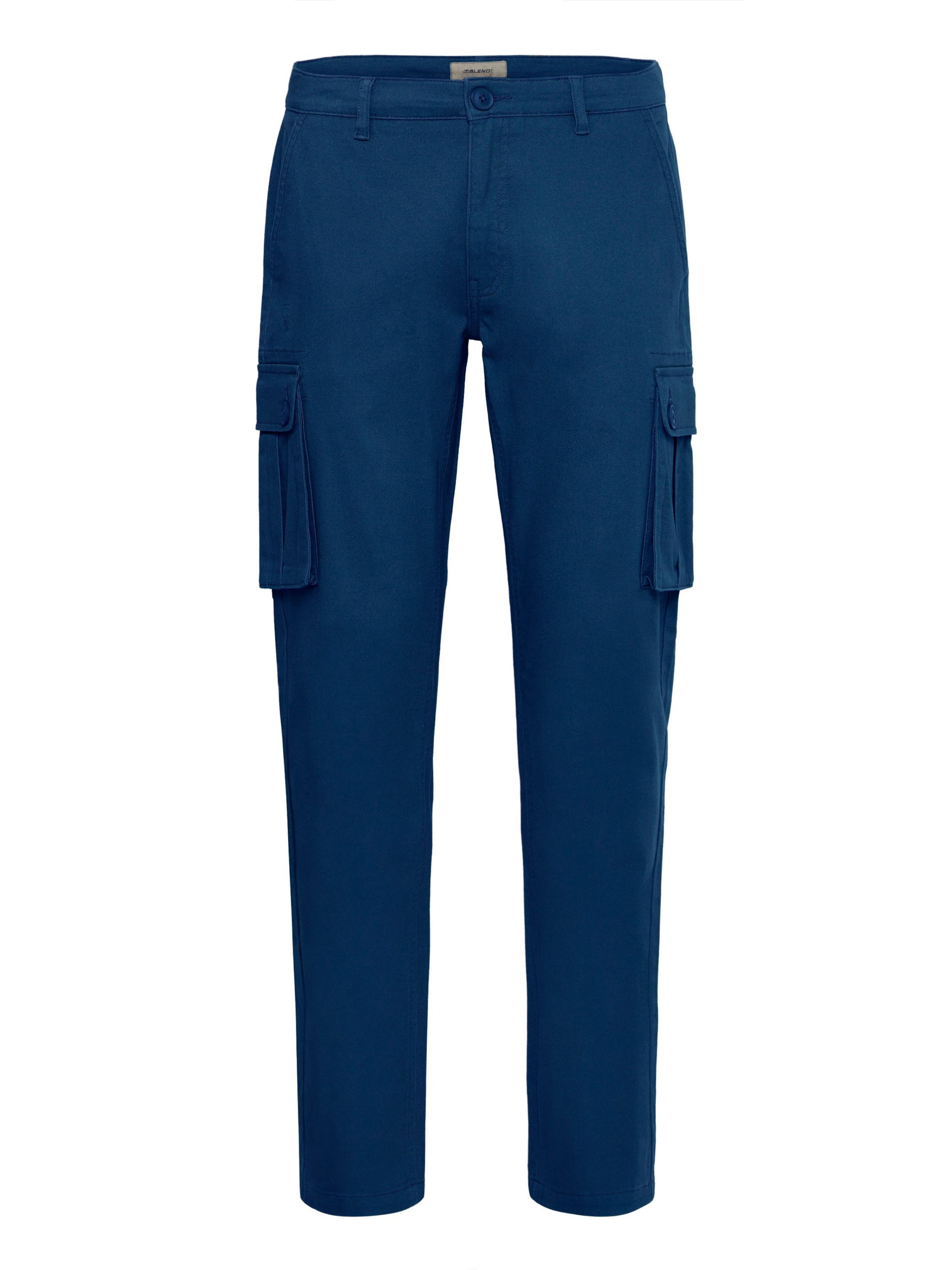 BLEND Regular Cargobroek ' KALLEN ' in Blauw: voorkant