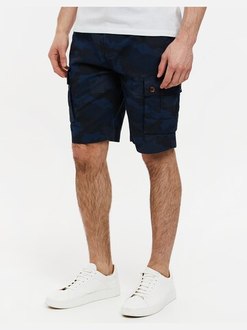 Threadbare Regular Cargo Pants 'Campania' in Blue: front