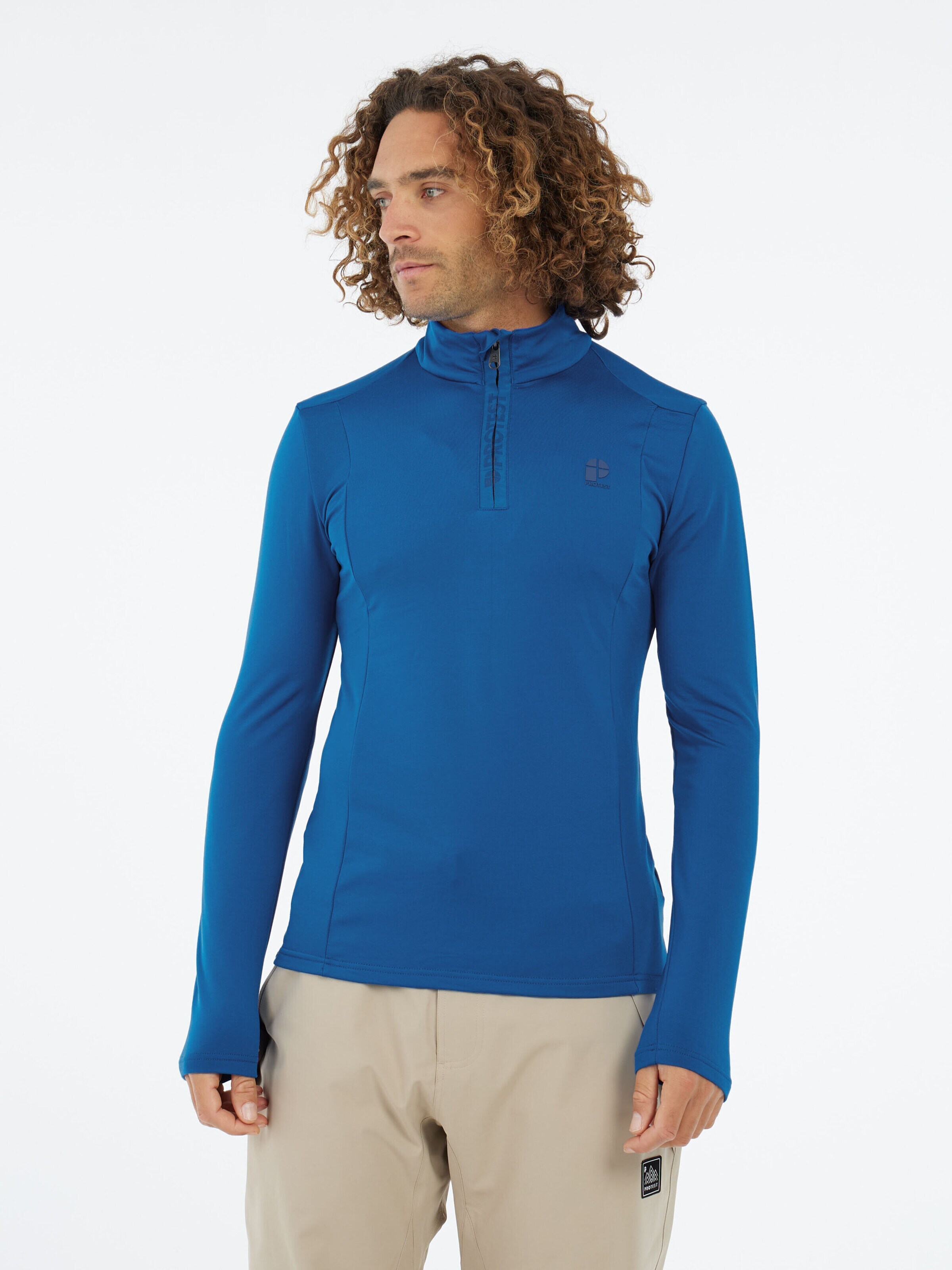 PROTEST Sportsweatshirt 'REWILL' in Blauw: voorkant