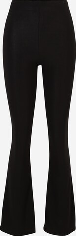 Nasty Gal Flared Leggings in Black: front