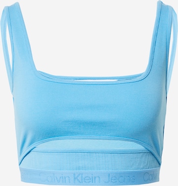 Calvin Klein Jeans - Top en azul: frente