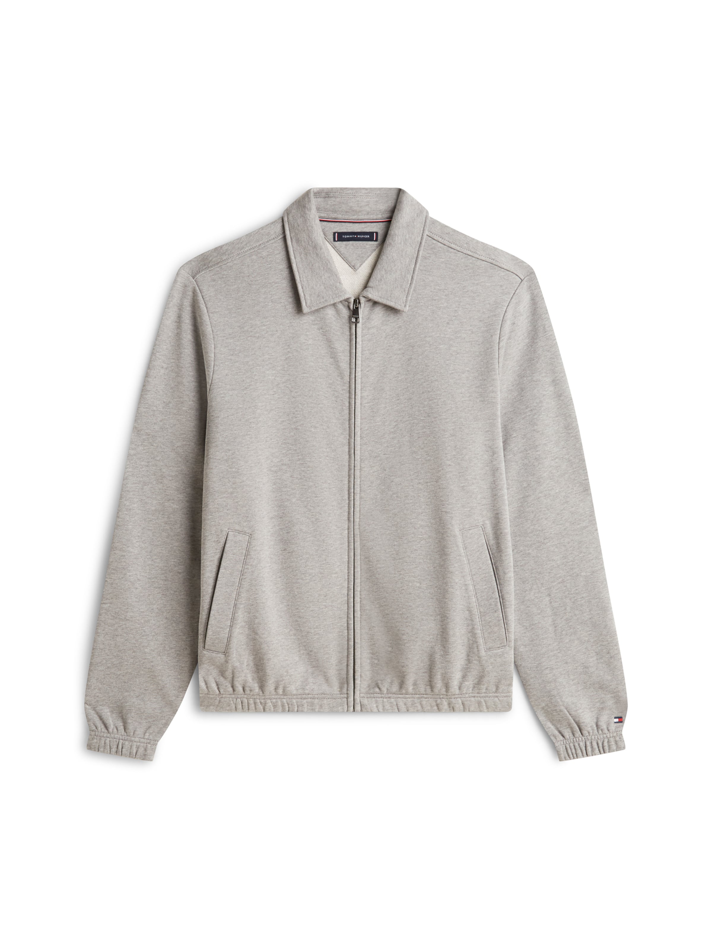TOMMY HILFIGER Tréning dzseki 'ESSENTIAL' - szürke: elől