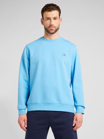 Sweat de sport ADIDAS PERFORMANCE en bleu : devant