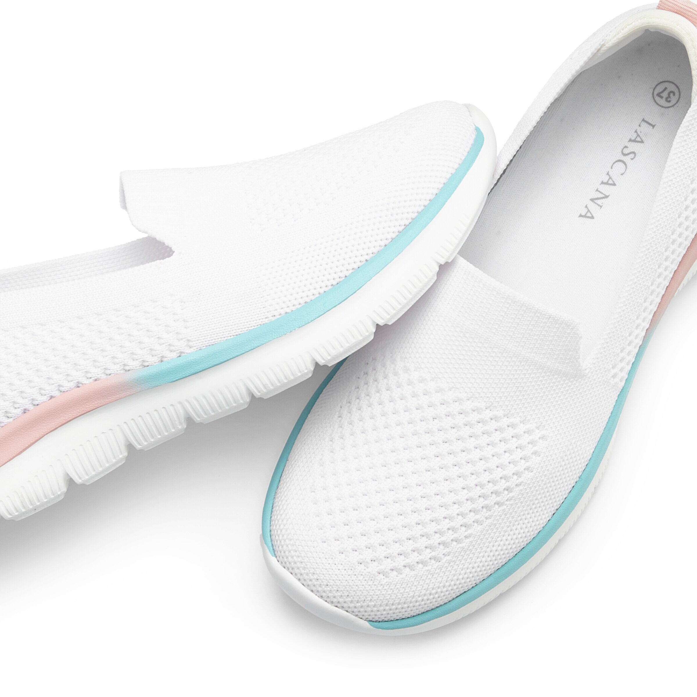 LASCANA - Zapatillas sin cordones en blanco