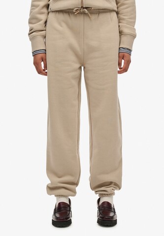 Superdry Tapered Pants 'Essential' in Grey: front