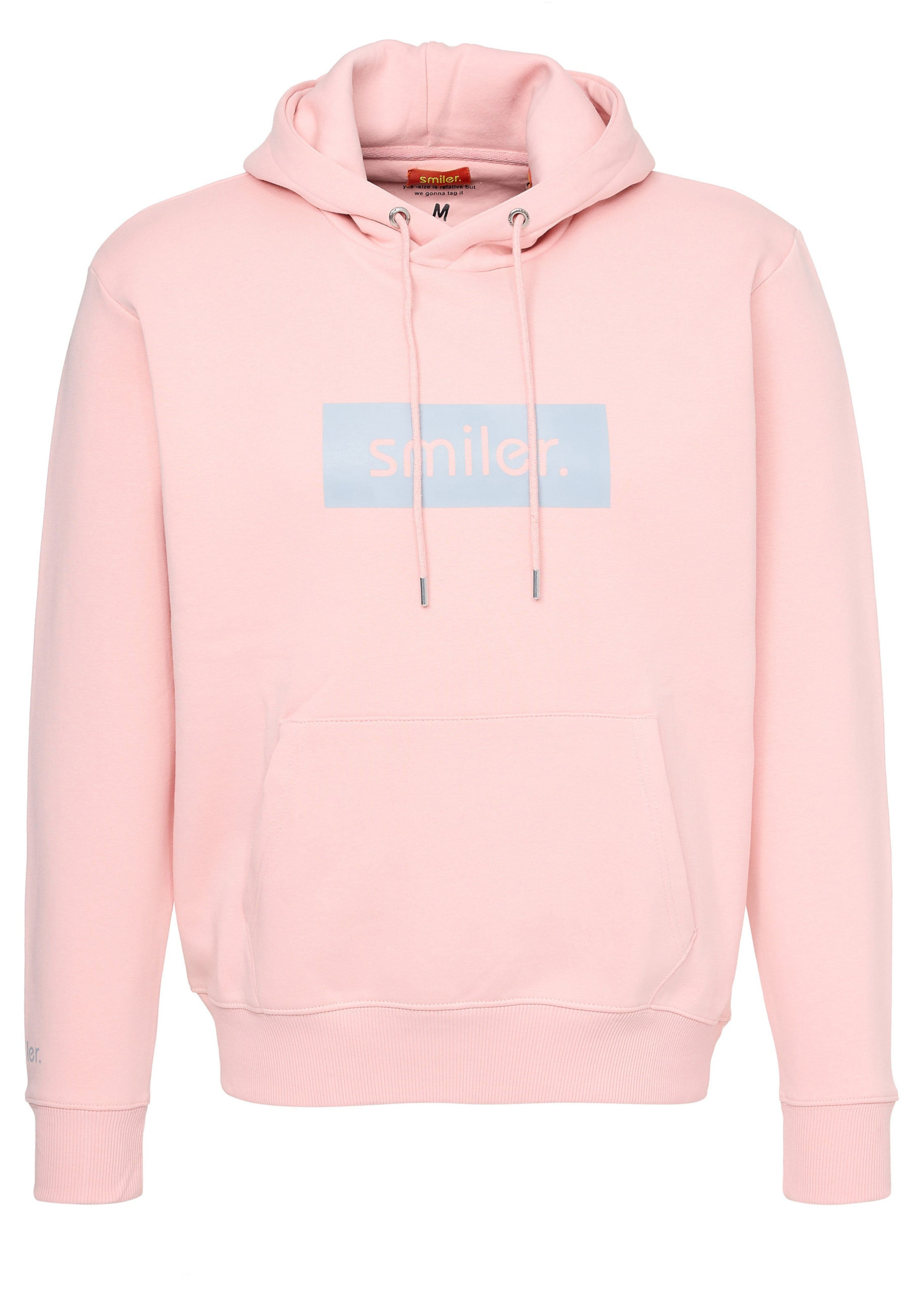 smiler. Sweatshirt 'Happy' in Red: front