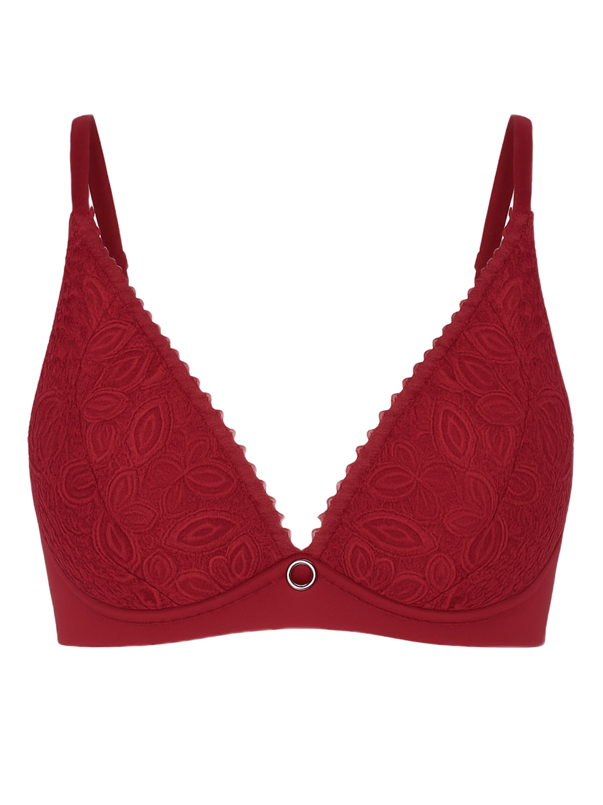 C&City Triangle Bra in Red: front