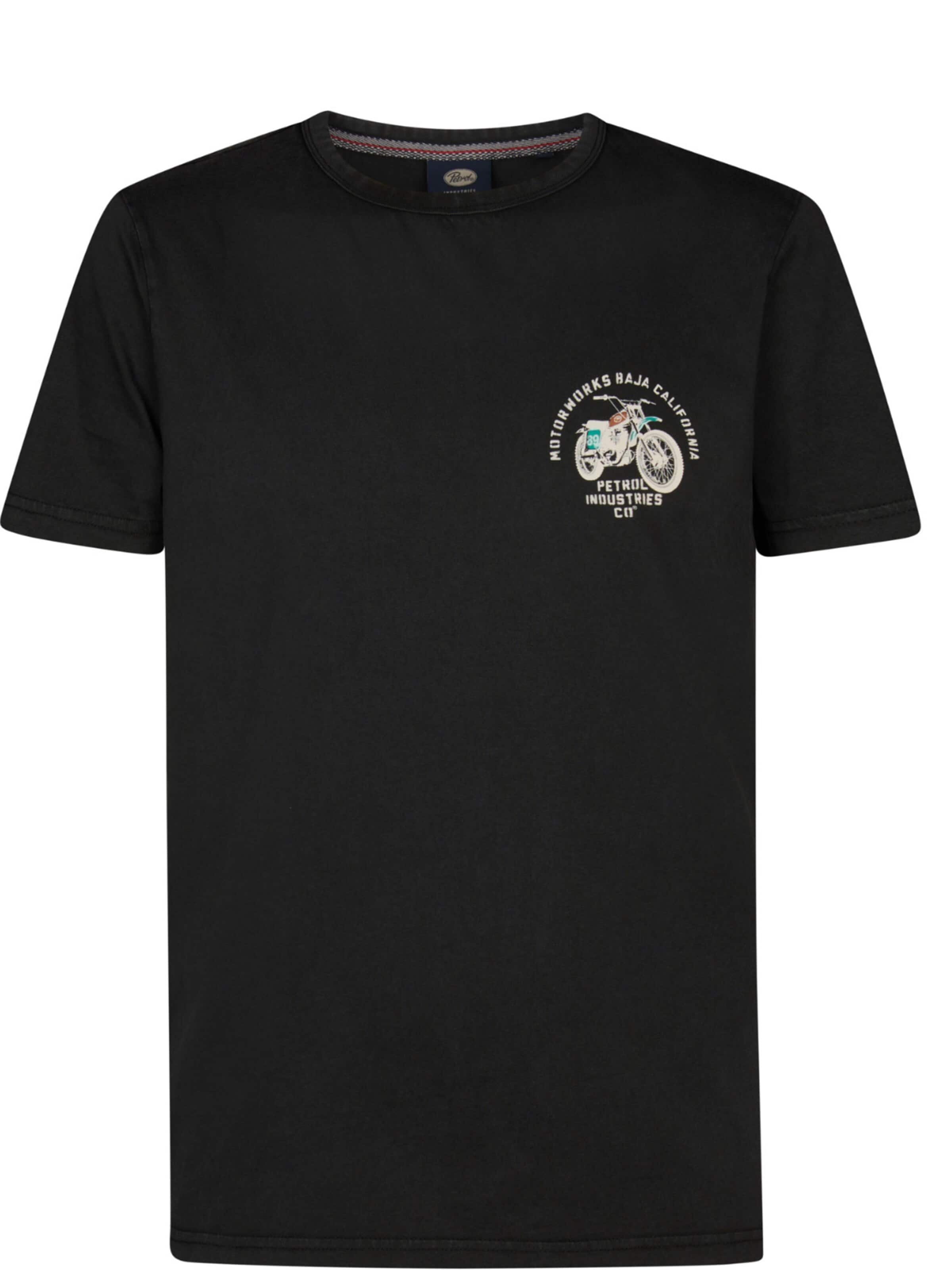 T-Shirt 'Petrol Industries - Heren t-shirt' PETROL en noir : devant