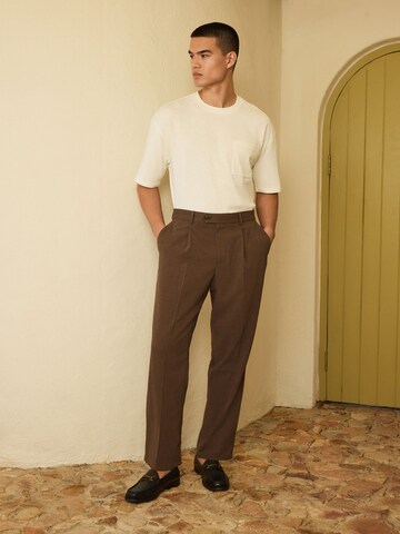 Next Slim fit Trousers with creases in Brown
