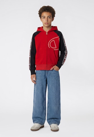 Champion - Sudadera con cremallera en rojo