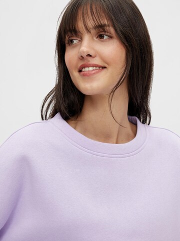 Sweat-shirt 'CHILLI' PIECES en violet