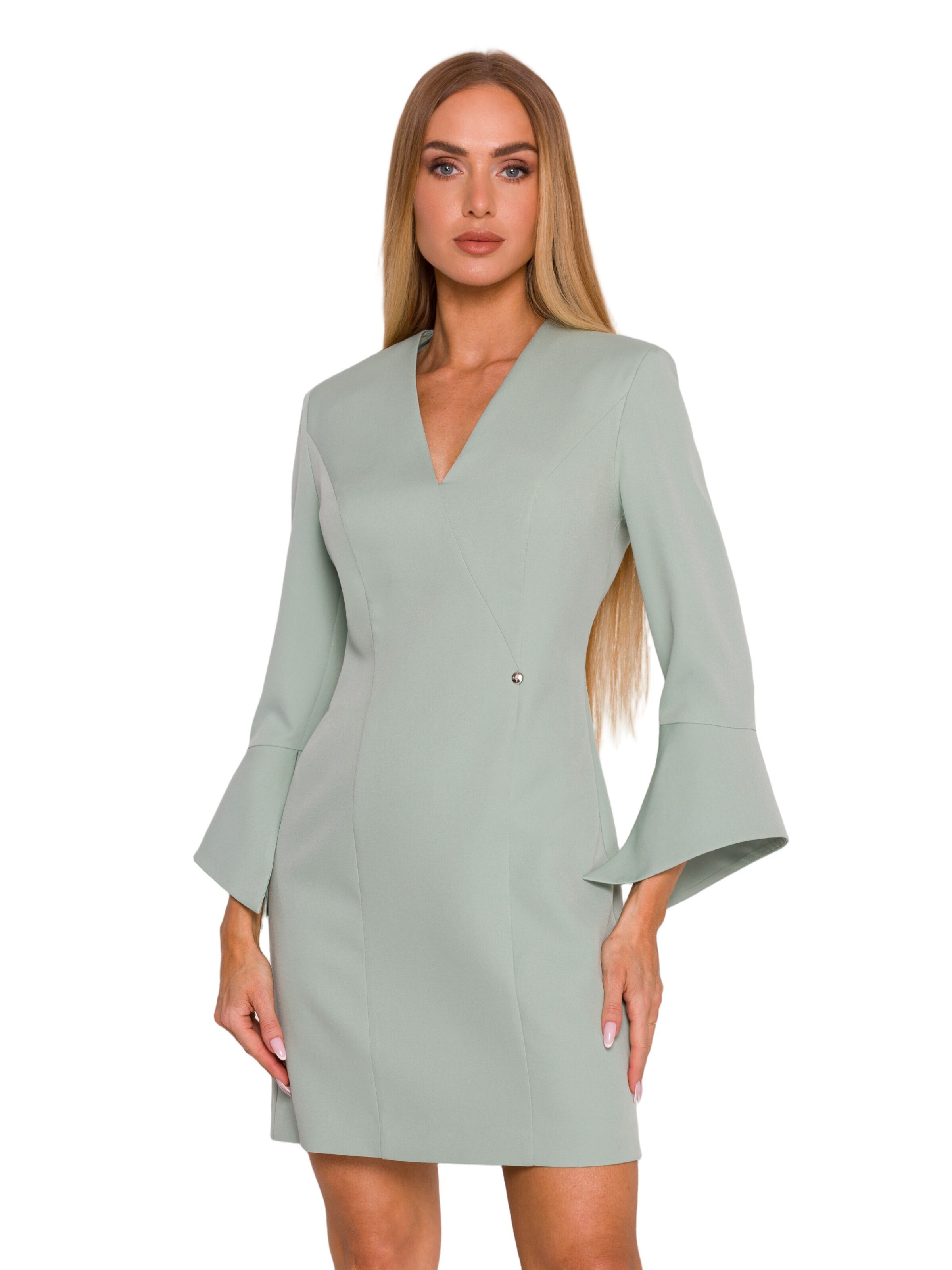 Rochie 'Sukienka z szerokimi mankietami' de la made of emotion pe verde