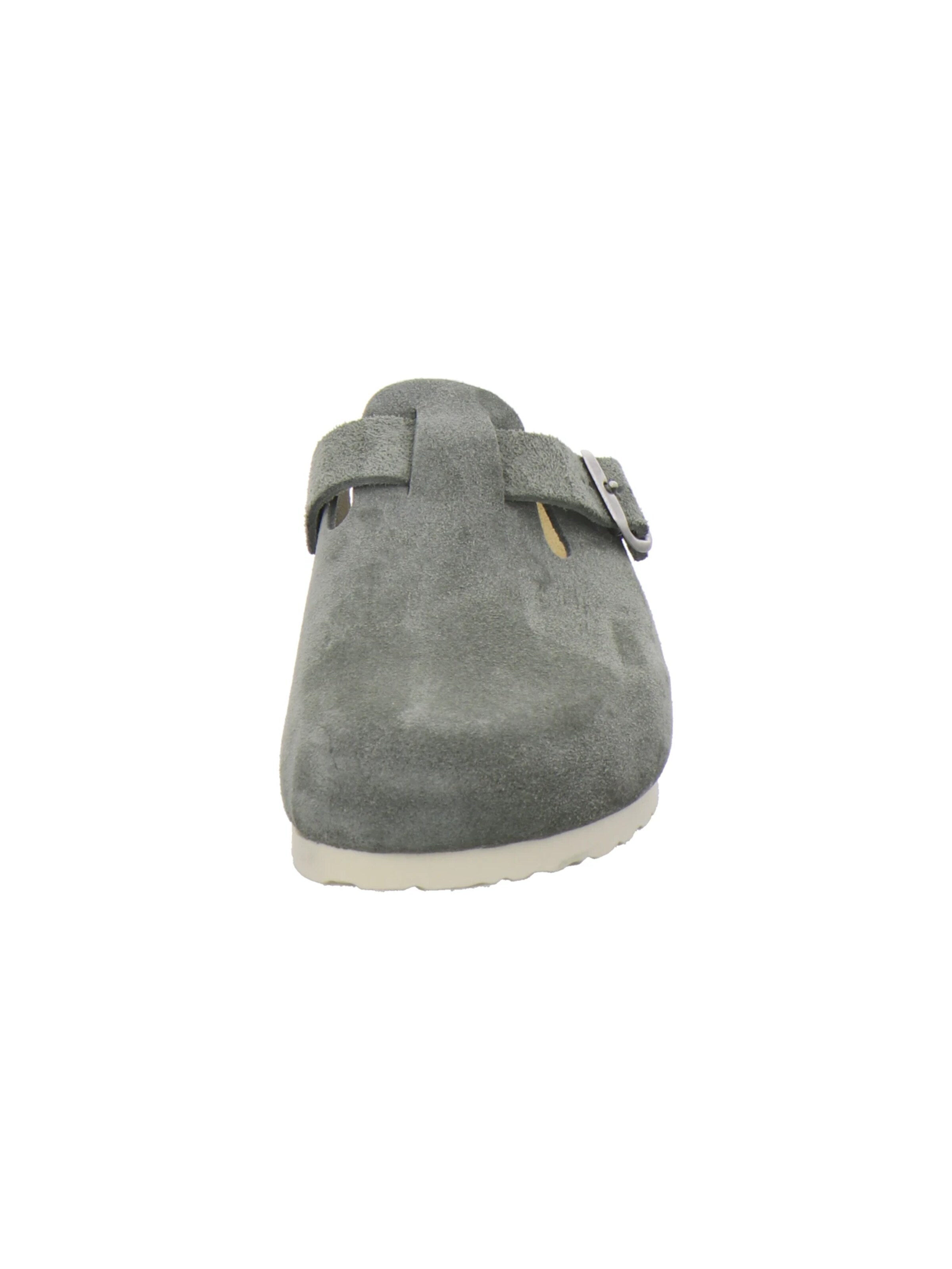 AFS-Schuhe - Zuecos 'Clogs Damen olive Veloursleder' en verde