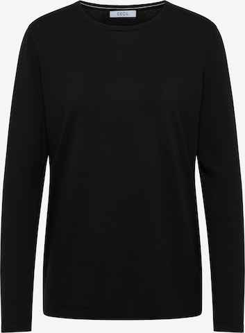 CECIL Sweater in Black: front