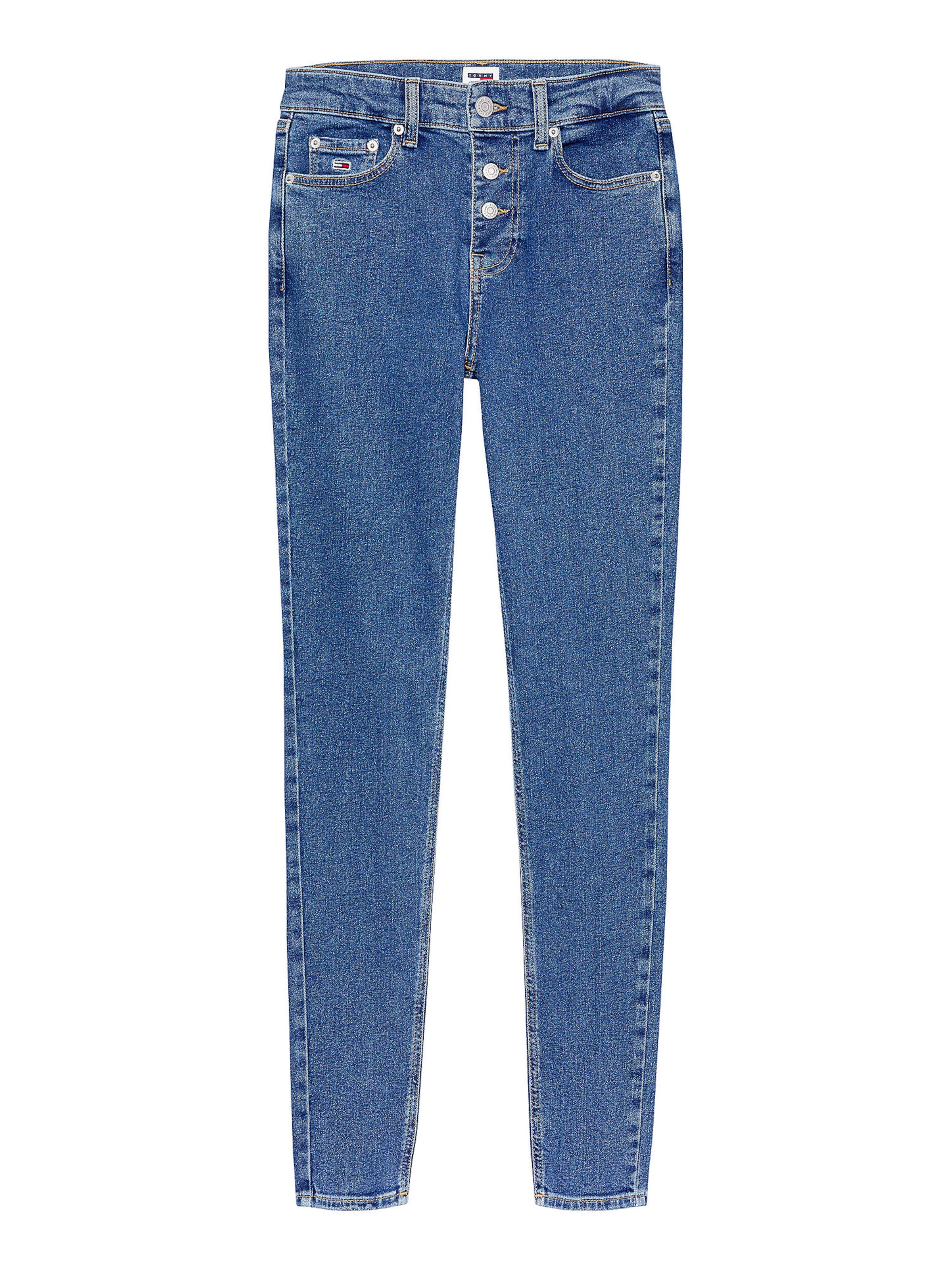 zils Tommy Jeans Standarta Džinsi 'Nora': no priekšpuses