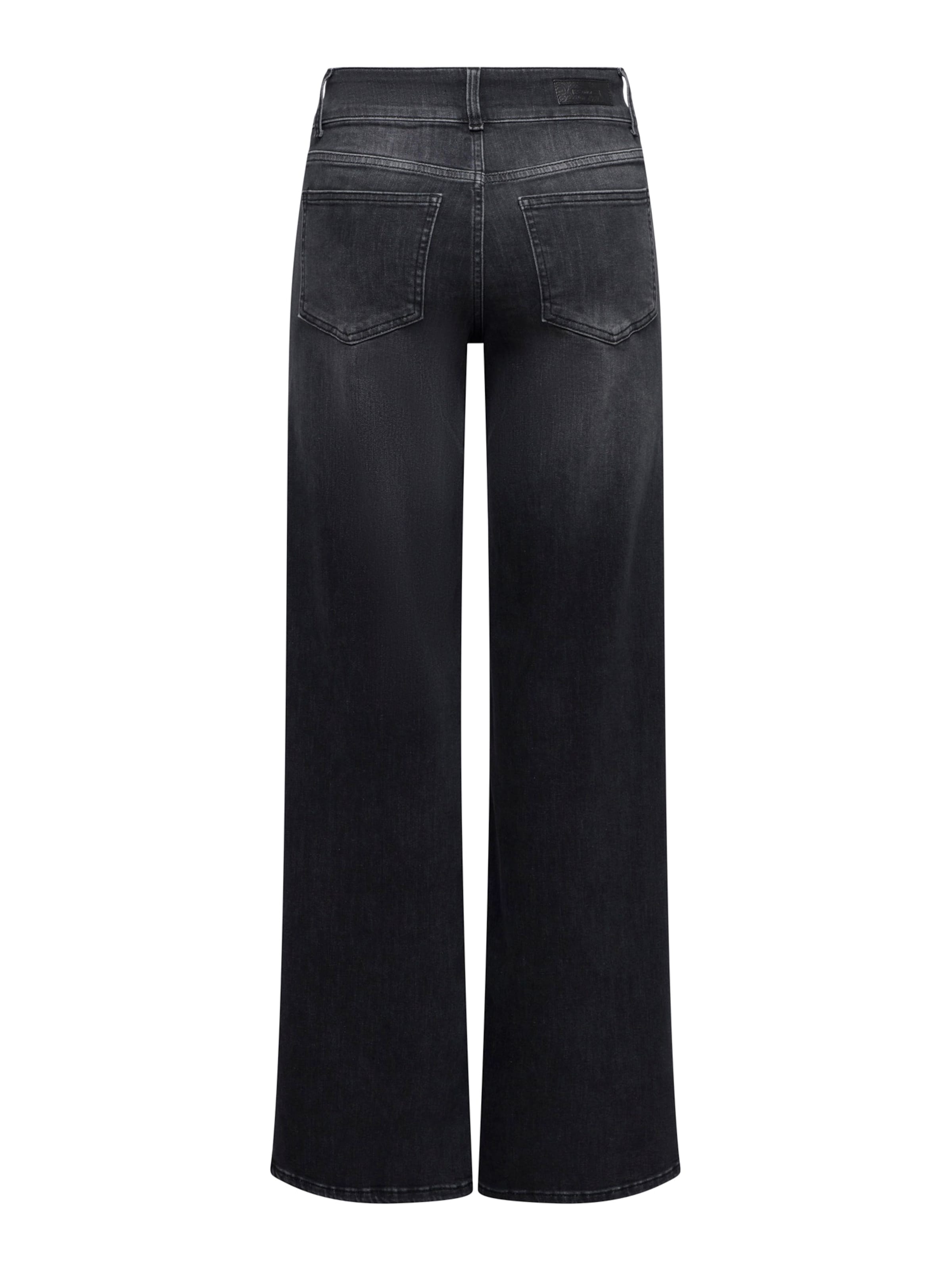 ONLY Wide Leg Jeans 'ONLMADISON BLUSH' in Schwarz