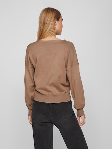 VILA Sweater 'Tracy' in Brown