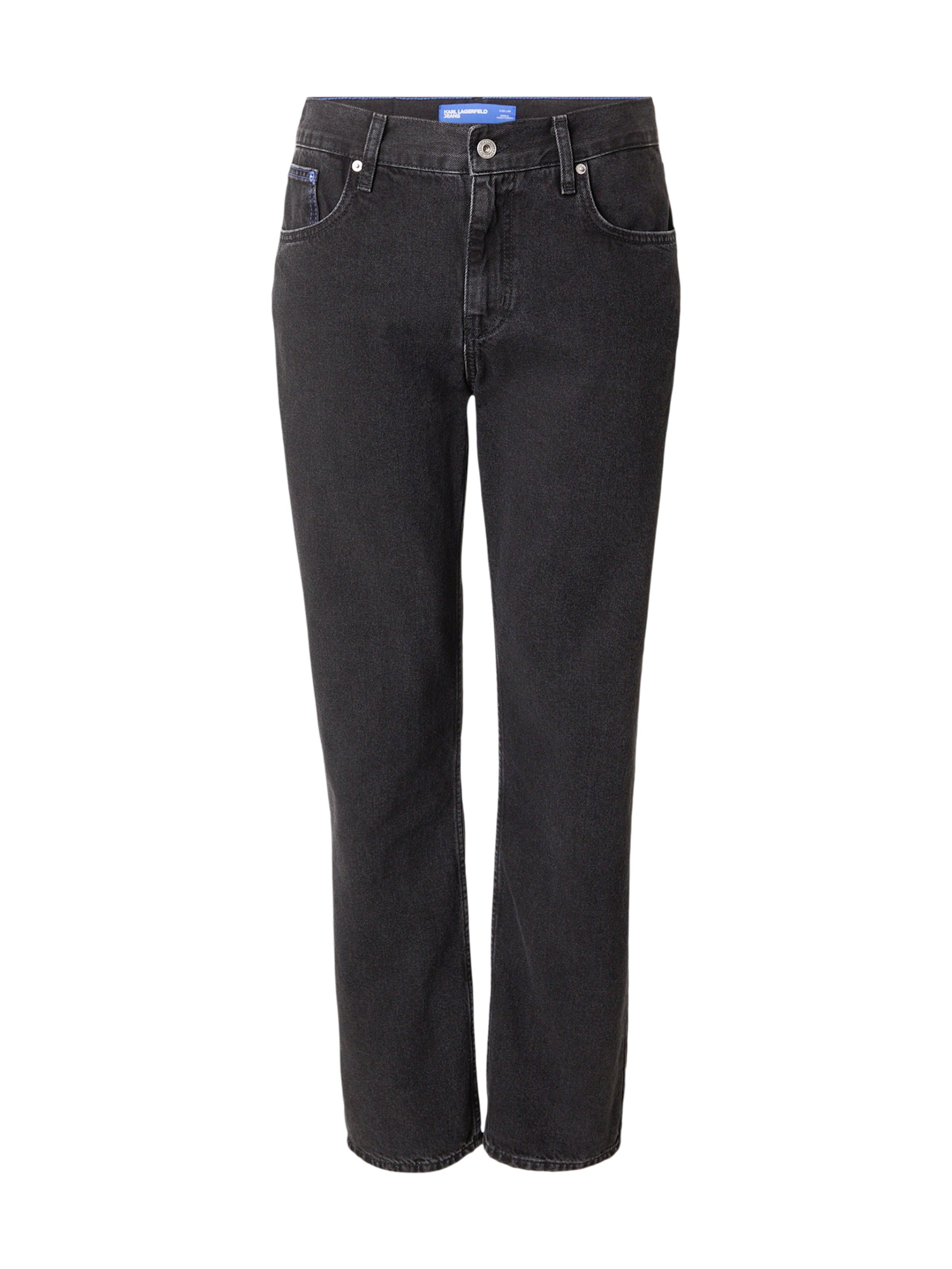 KARL LAGERFELD JEANS Regular Jeans i svart: framsida