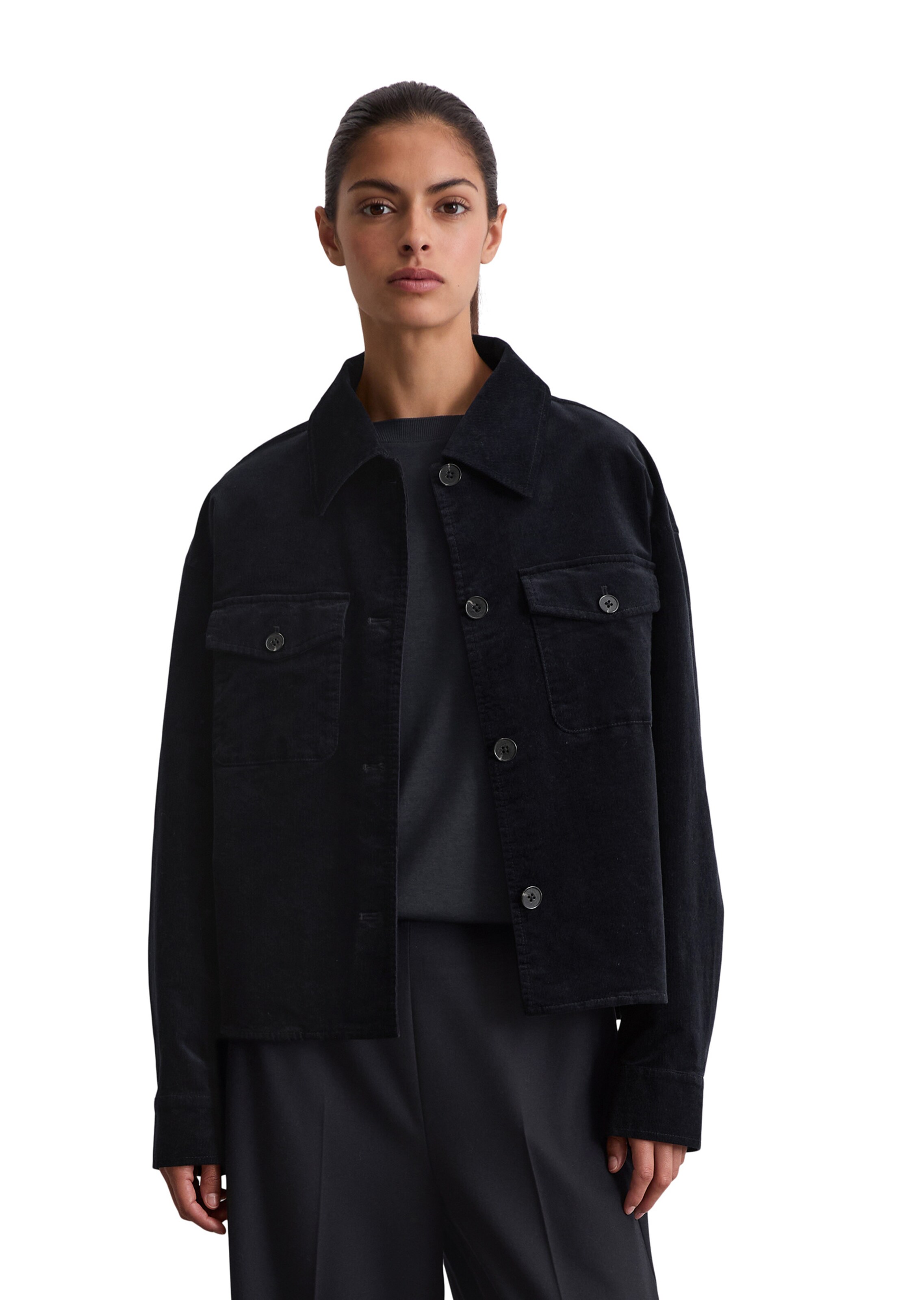 Marc O'Polo Tussenjas in Blauw: voorkant