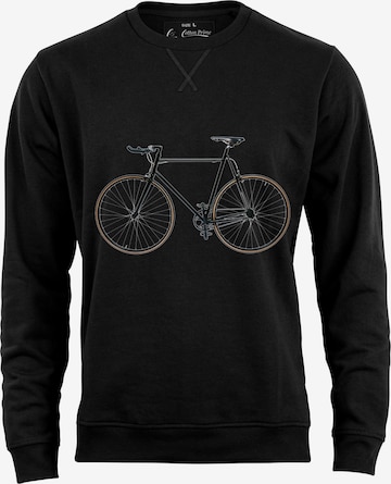 Sweat-shirt 'Bike-Fahrrad' Cotton Prime en noir : devant
