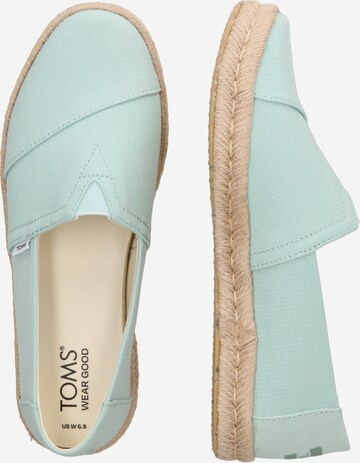 Espadrile de la TOMS pe verde