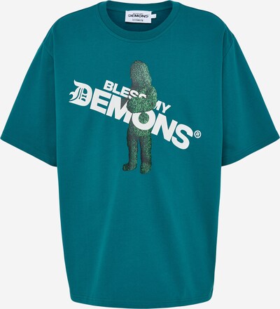 Tricou Bless my Demons exclusive for ABOUT YOU pe verde, Vizualizare produs