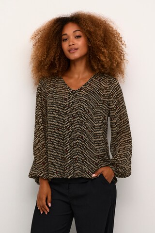 Cream Bluse in Braun: Vorderseite