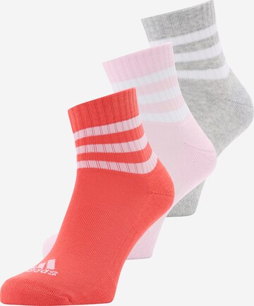 Chaussettes de sport '3-stripes Cushioned Sportswear -cut 3 Pairs' ADIDAS SPORTSWEAR en gris : devant