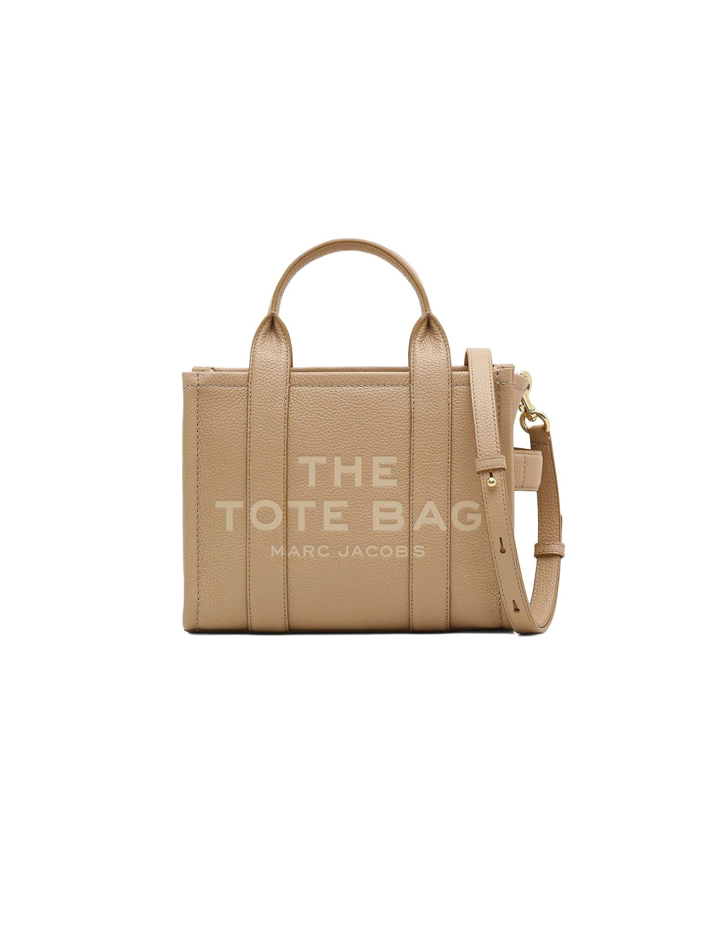 Marc Jacobs - Bolso de mano 'The Small Tote' en beige: frente
