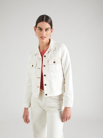 LEVI'S ® Φθινοπωρινό και ανοιξιάτικο μπουφάν 'Utility Original Trucker Jacket' σε λευκό: μπροστά