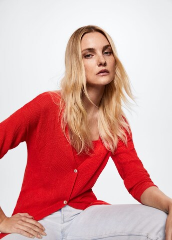 Cardigan 'Sangria' MANGO en rouge