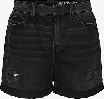 Noisy may Regular Jeans 'Smiley' in Zwart: voorkant