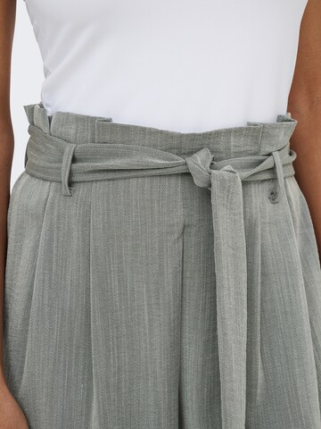 ONLY Wide leg Bandplooibroek 'ONLMARSA' in Groen