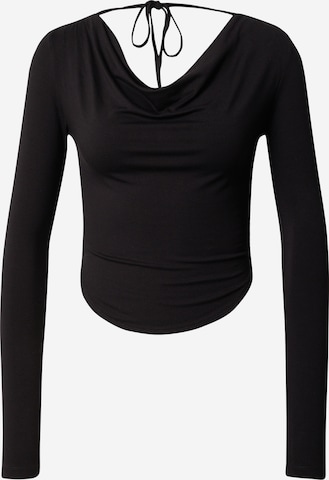 ABOUT YOU x Millane Shirt 'Kira' in Zwart: voorkant