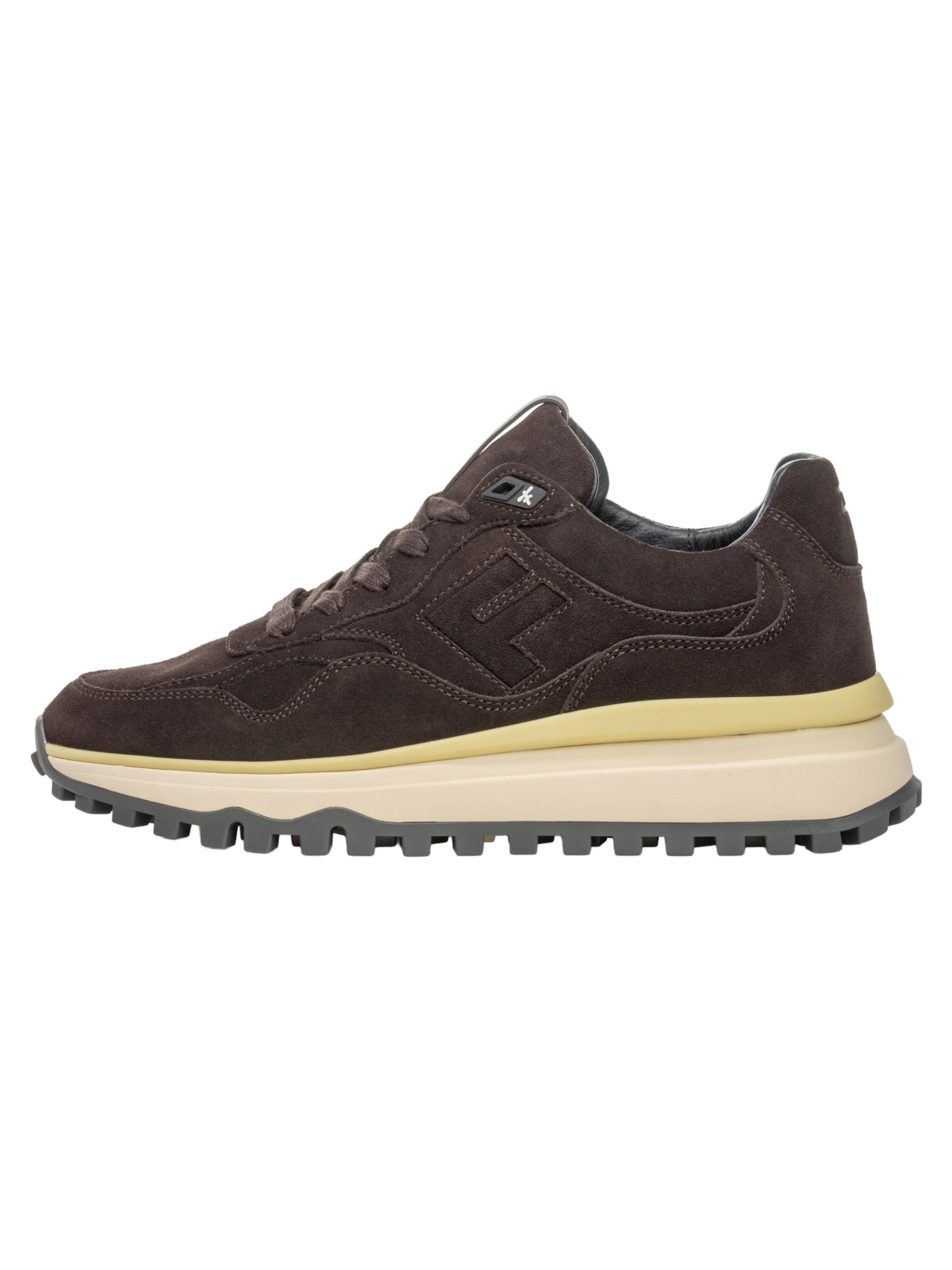 Sneaker bassa 'De Gripper 03' di Floris van Bommel in marrone: frontale