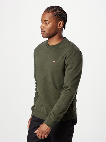 Coupe regular Sweat-shirt 'BALIS' NAPAPIJRI en vert : devant