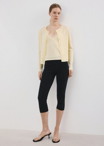 MANGO Плетена жилетка 'Gracie' в жълто