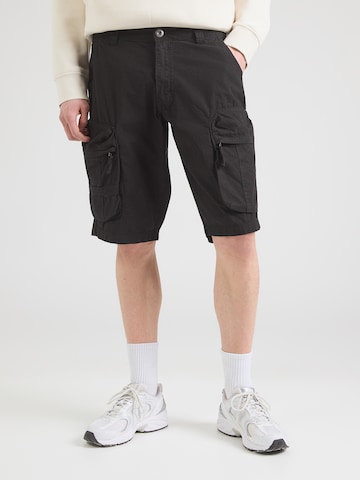 ALPHA INDUSTRIES Regular Gargohousut 'Manoeuvre' värissä musta: etupuoli