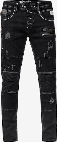 Rusty Neal Regular Jeans 'MISATO' in Zwart: voorkant