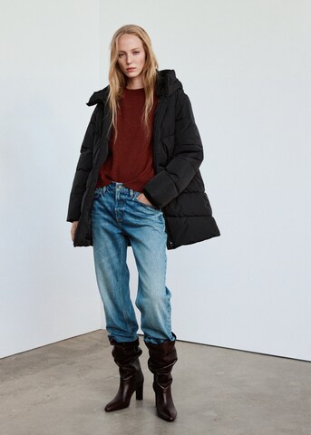 MANGO Winterjas 'TOKYO' in Zwart: voorkant