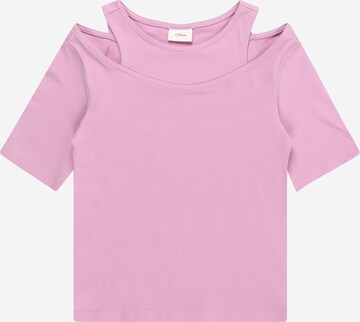 s.Oliver T-shirt i rosa: framsida