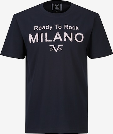 T-Shirt 'Rafael Ready To Rock' 19V69 ITALIA en bleu : devant