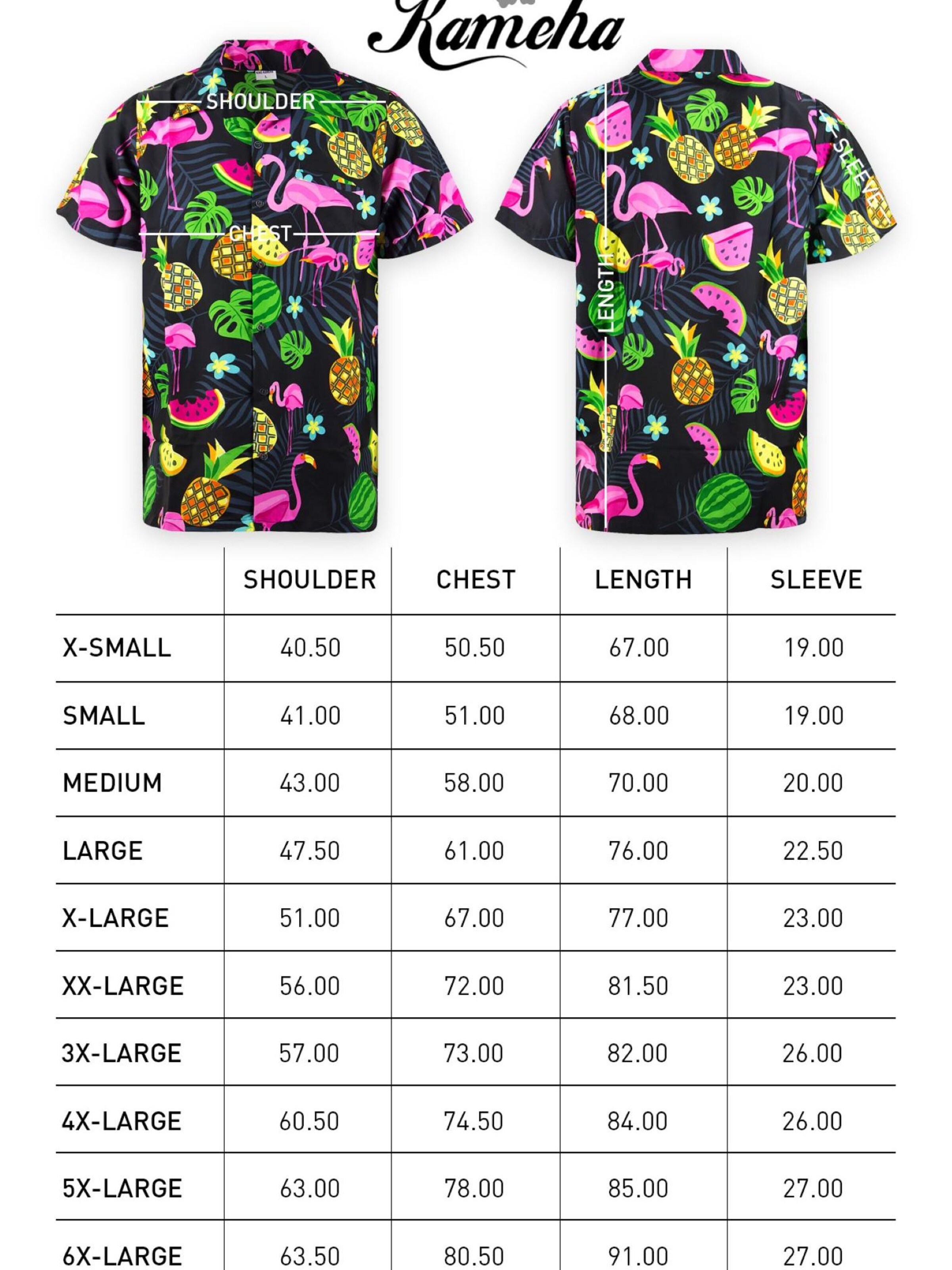 King Kameha Shirt 'Flamingo Melone'‌‌‌‌‌‌‌ in Schwarz