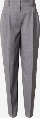 HUGO Tapered Suorat housut 'Hendia' värissä harmaa: etupuoli