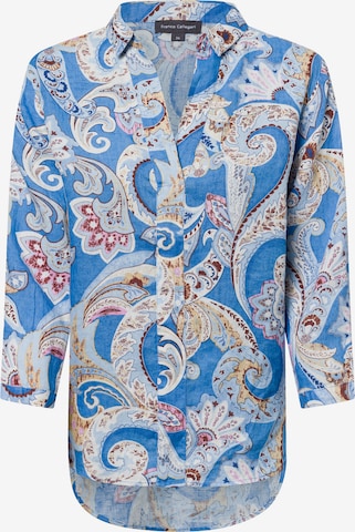 Marie Lund Bluse in Blau: Vorderseite