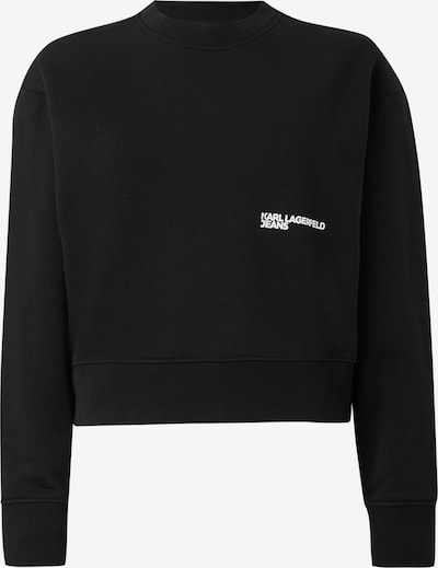 KARL LAGERFELD JEANS Sweater majica u crna / bijela, Pregled proizvoda