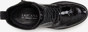 LASCANA - Botines con cordones en negro