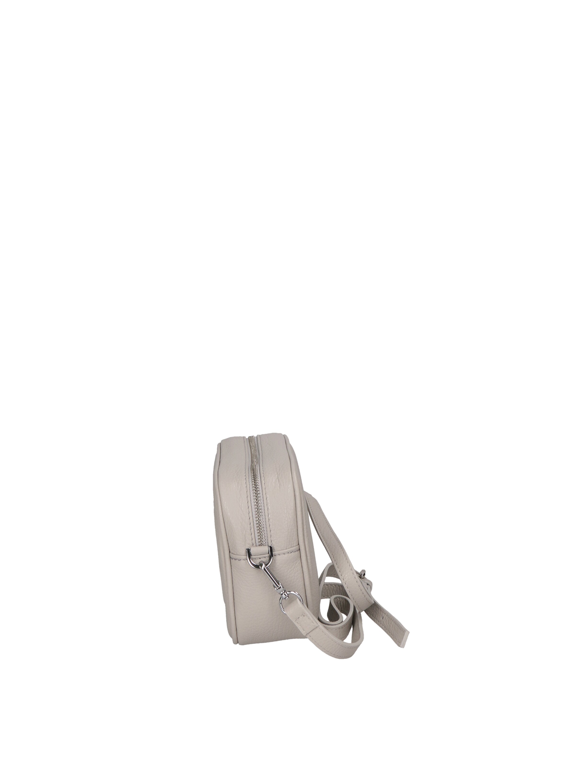 Borsa a tracolla 'Borsa a Tracolla Donna Pelle Virginia Rhinè Zip' di Virginia Rhinè in grigio